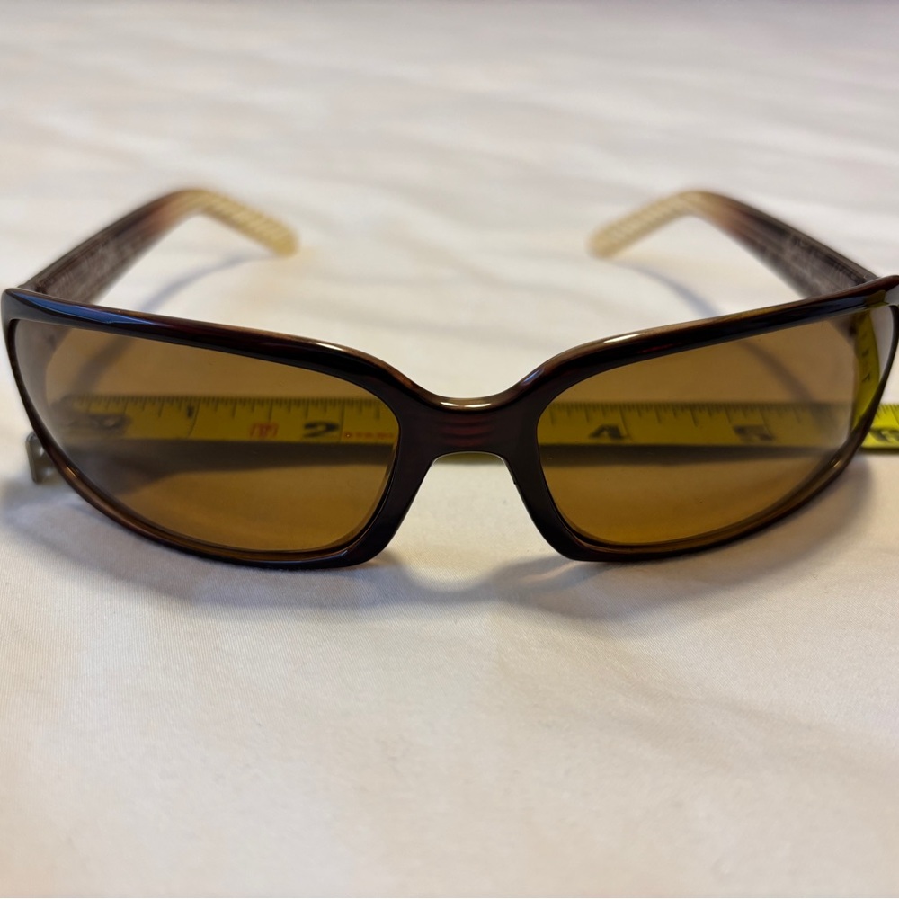 Suncloud Classic Brown Rectangular Sunglasses with Amber Lenses